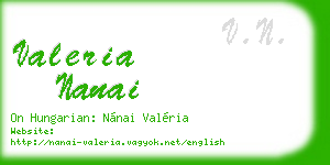 valeria nanai business card